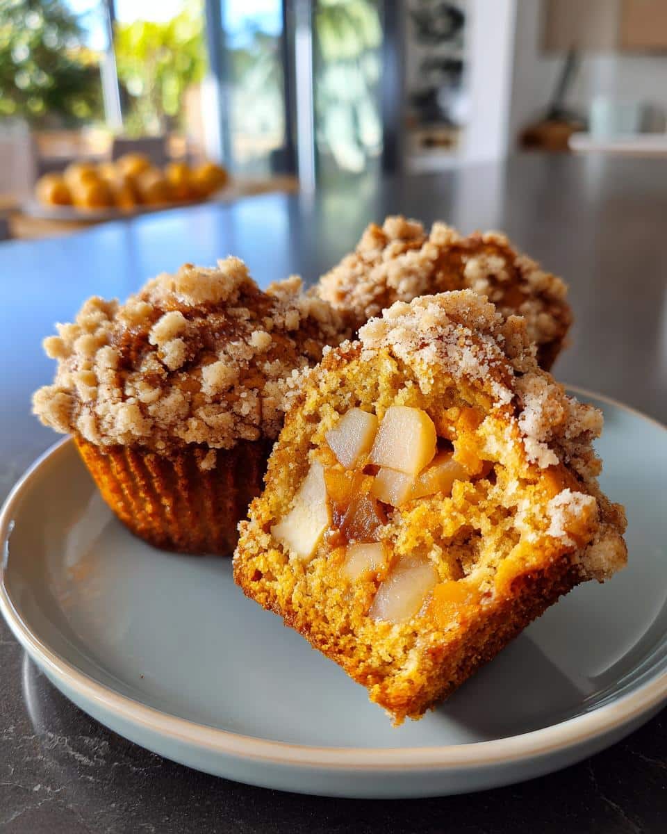 Apple Pumpkin Streusel Muffins - detail 3