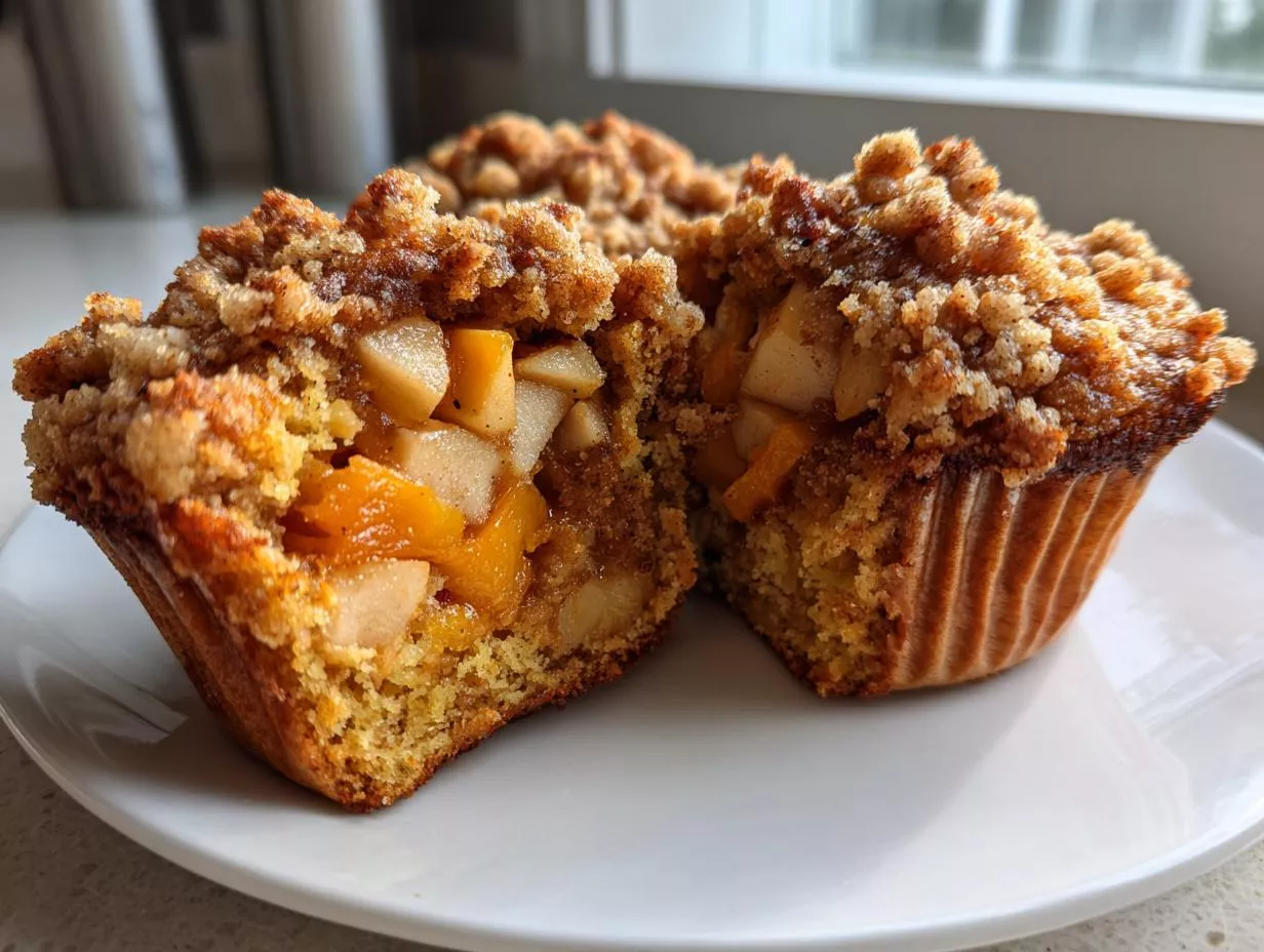 Unbelievably Good Apple Pumpkin Streusel Muffins in 45
