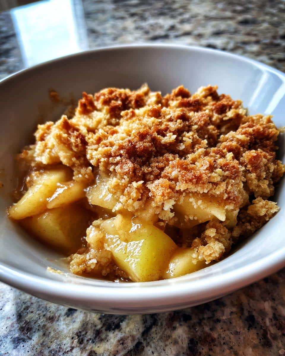 Apple crisp - detail 2