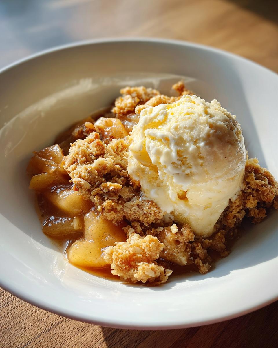 Apple crisp - detail 3