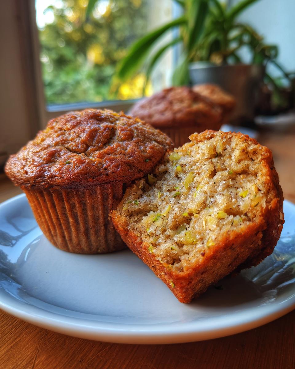 Banana zucchini muffins - detail 1