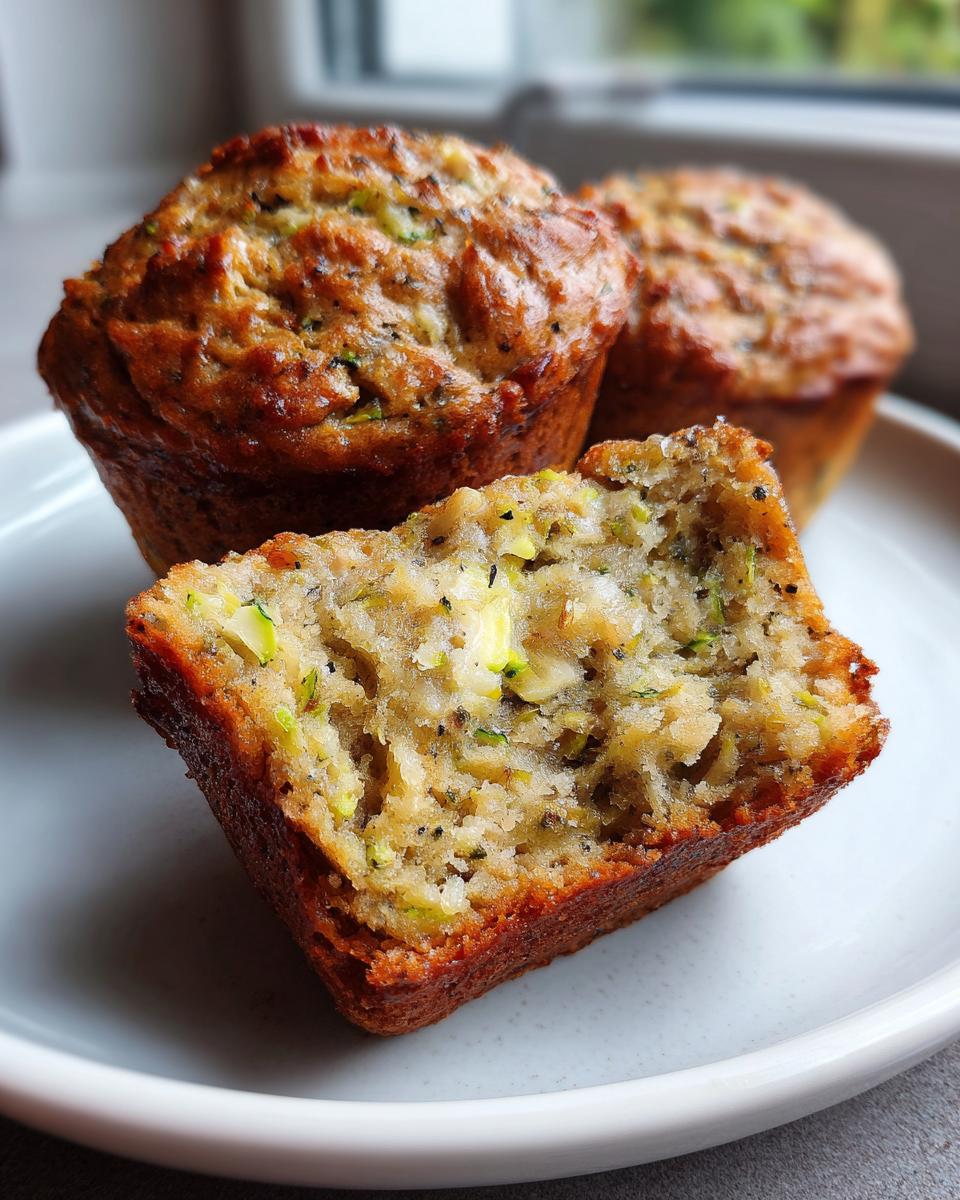 Banana zucchini muffins - detail 2