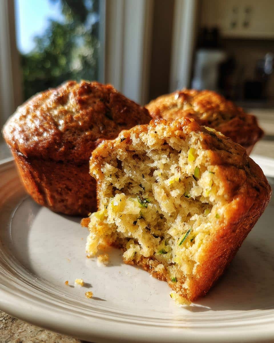 Banana zucchini muffins - detail 3