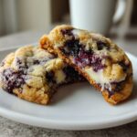Blueberry Cheesecake Swirl Cookies