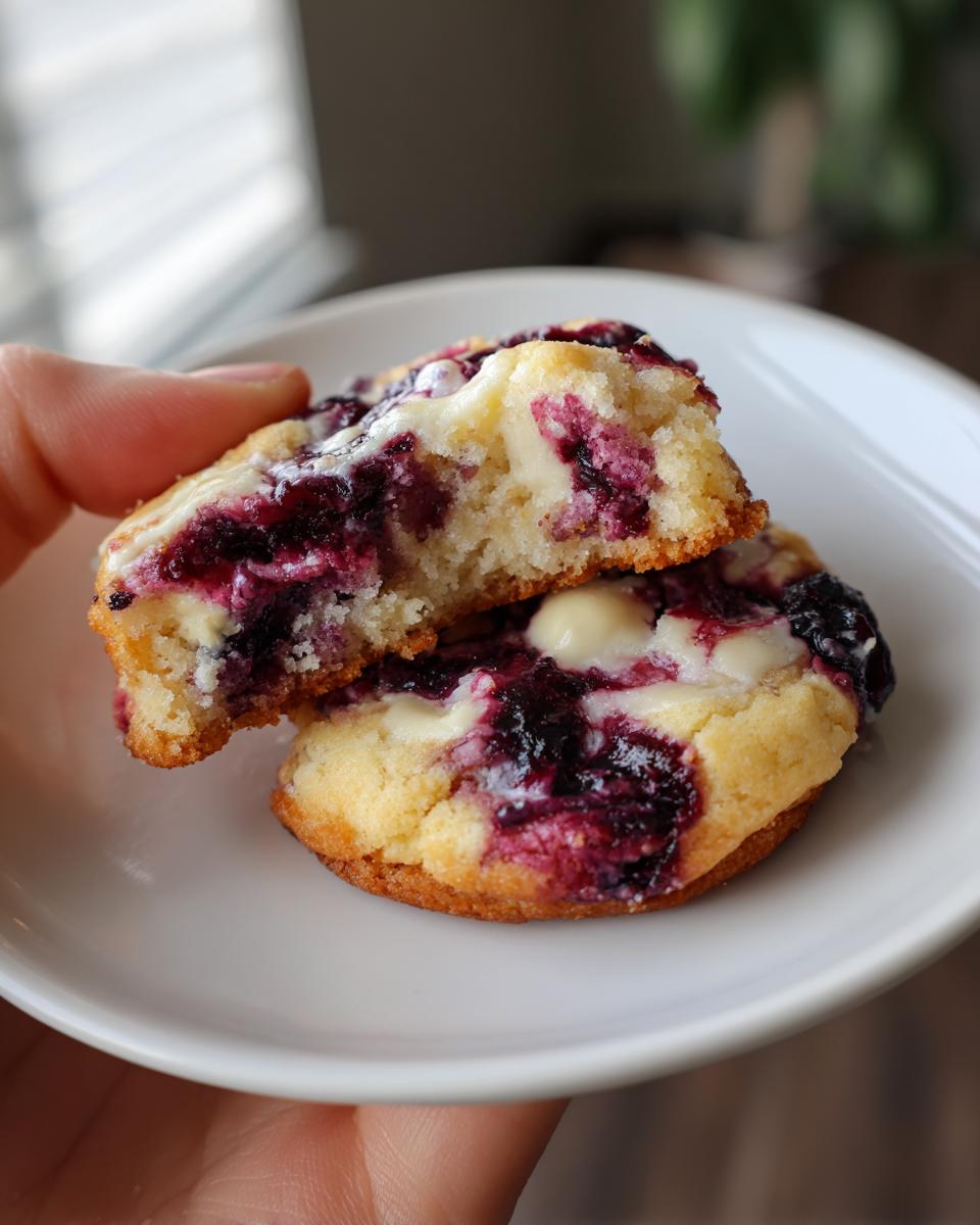 Blueberry Cheesecake Swirl Cookies - detail 2