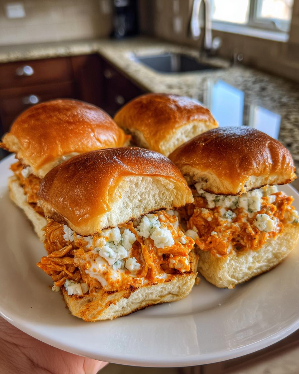 Buffalo chicken sliders - detail 2