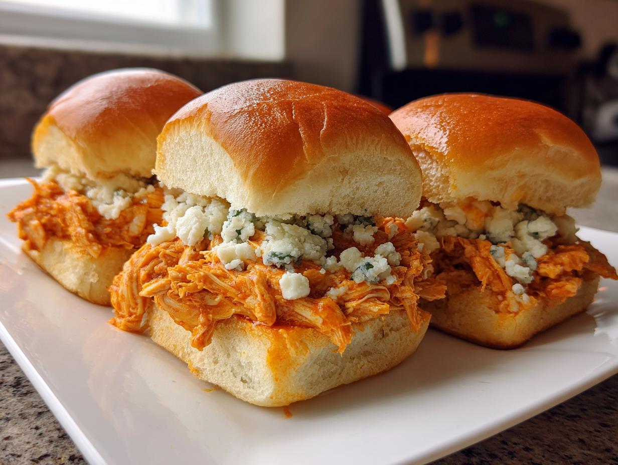 Irresistible Buffalo Chicken Sliders in Only 40 Minutes