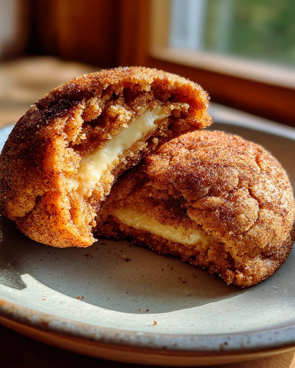 Cheesecake Stuffed Snickerdoodles - detail 3