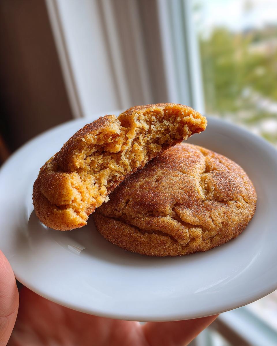 Chewy Pumpkin Snickerdoodle Cookies - detail 2