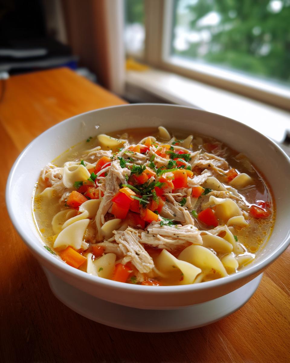 Chicken noodle soup - detail 3