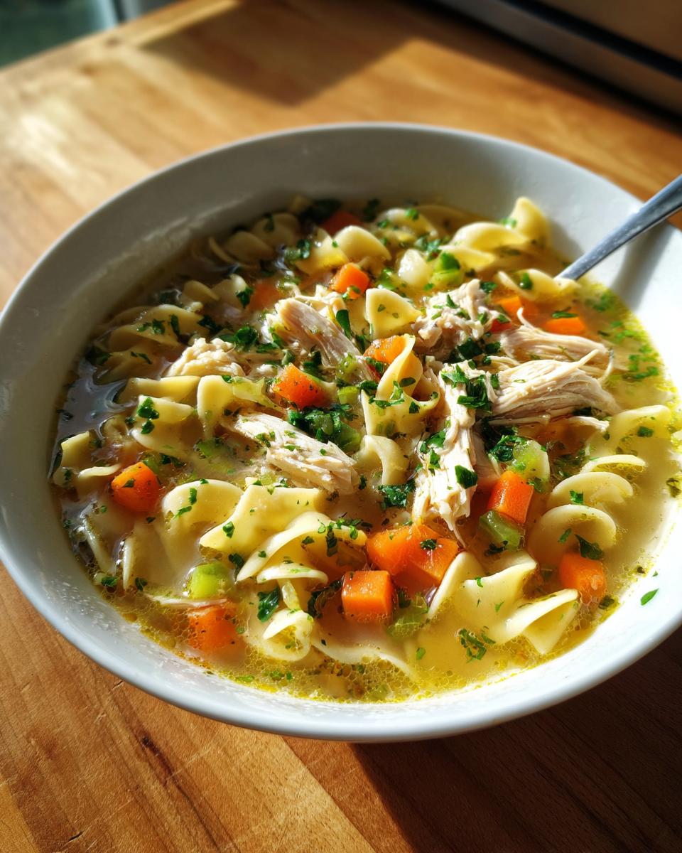 Chicken noodle soup - detail 4