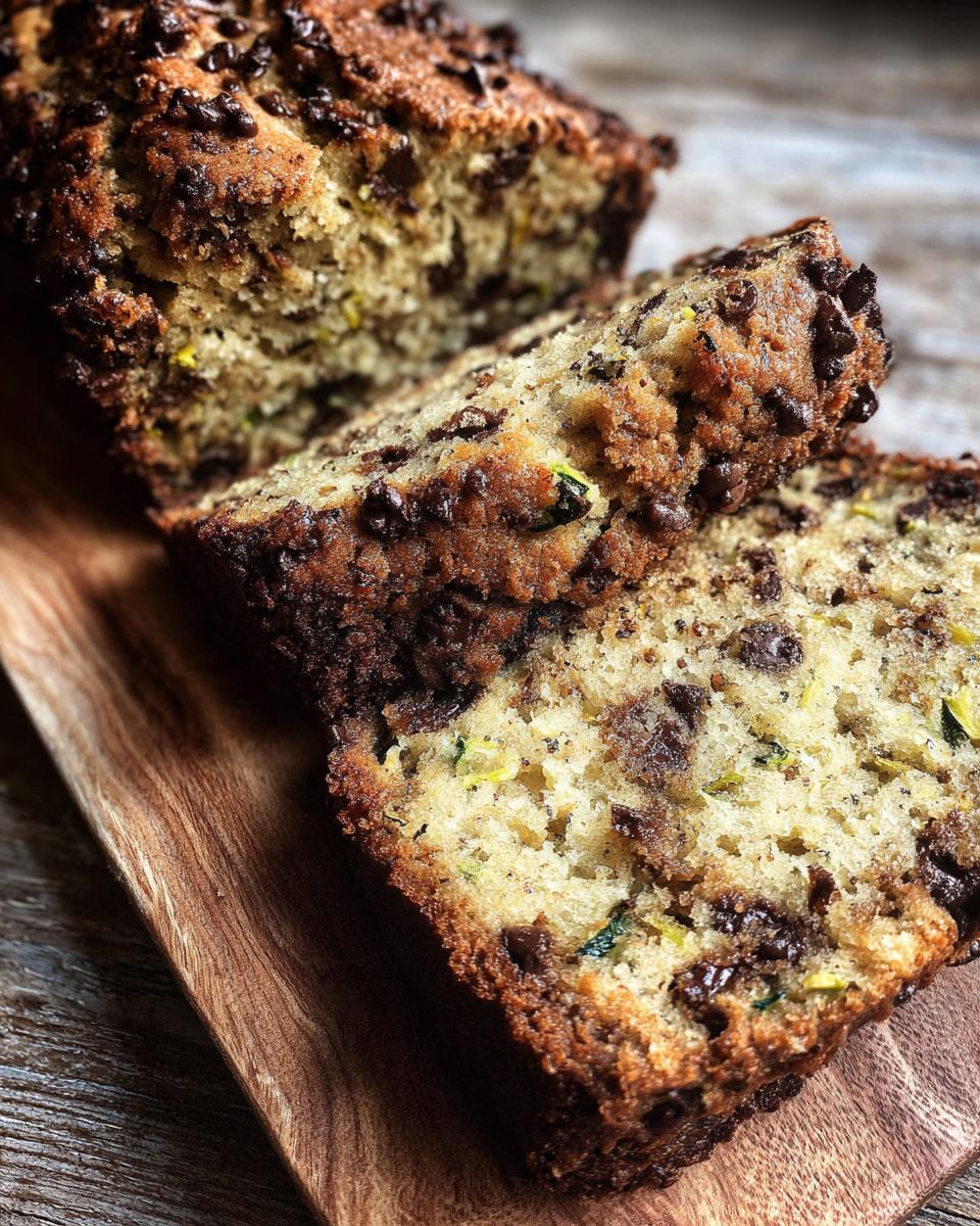 Chocolate chip zucchini bread - detail 2