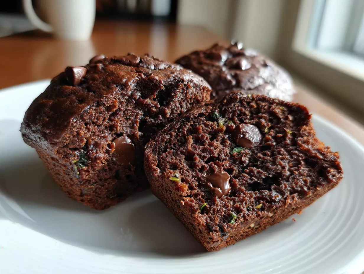 Chocolate Zucchini Muffins: Vanish Zucchini with 1 Trick