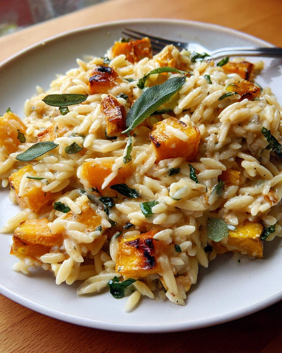 Creamy One Pot Delicata Squash Orzo - detail 1