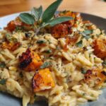 Creamy One Pot Delicata Squash Orzo