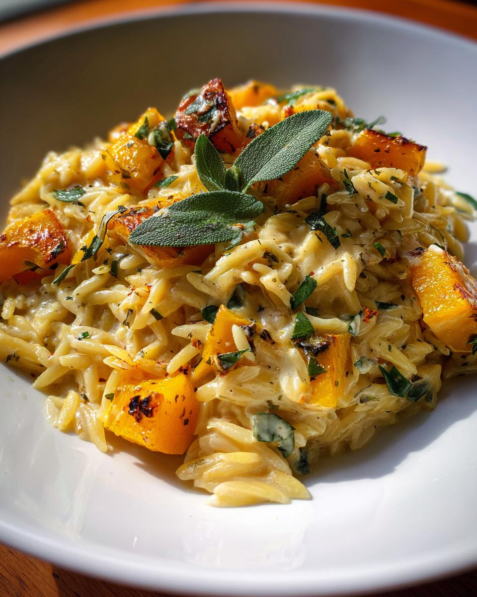Creamy One Pot Delicata Squash Orzo - detail 2