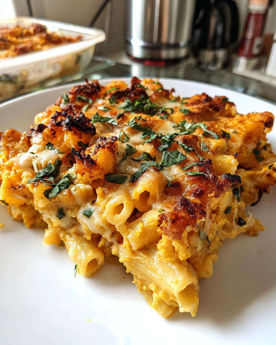 Creamy Vegan Pumpkin Mac and Cheese - detail 1