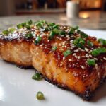Crispy Honey Garlic Glazed Salmon