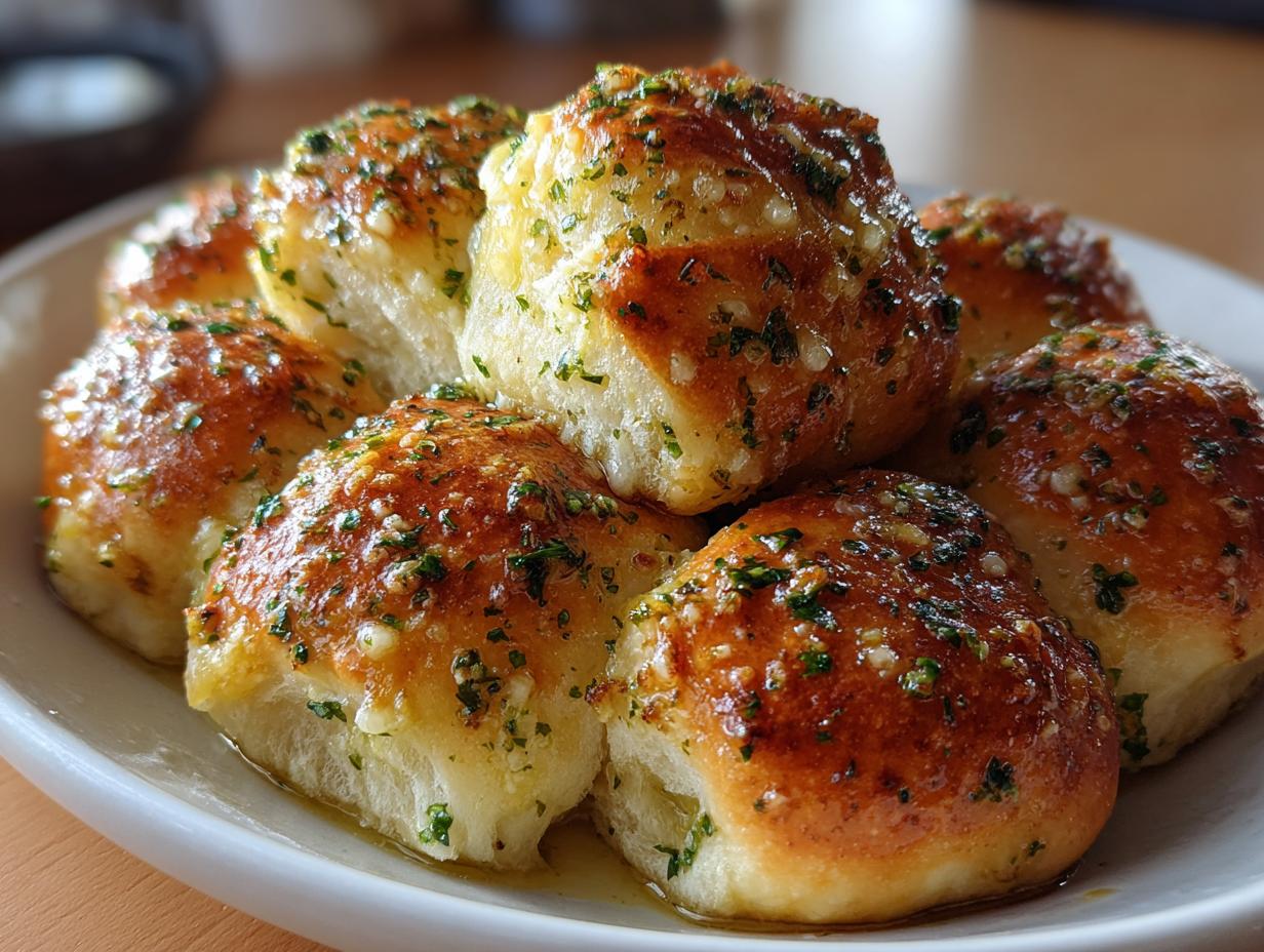 Unbelievably Easy Garlic Bread Rolls in 1 Hour