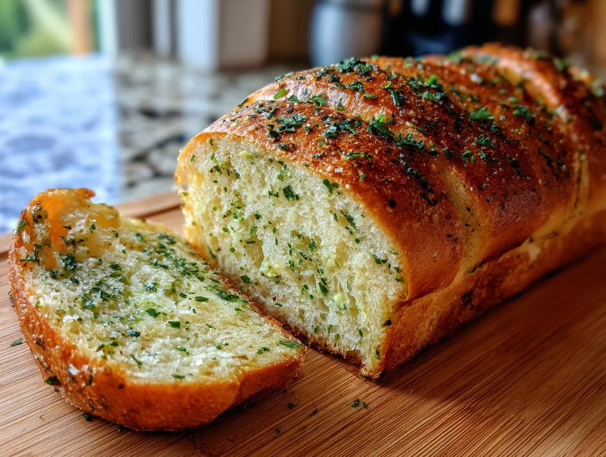 Garlic Herb French Bread: Irresistibly Easy in Just 12 Mins