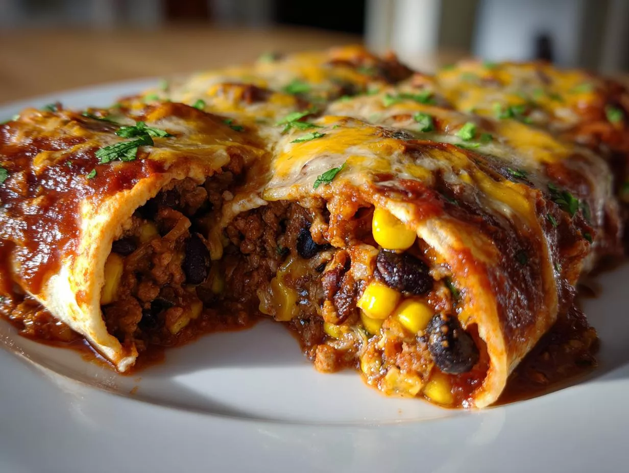 Devour 5 Incredible Ground Turkey Black Bean Enchiladas