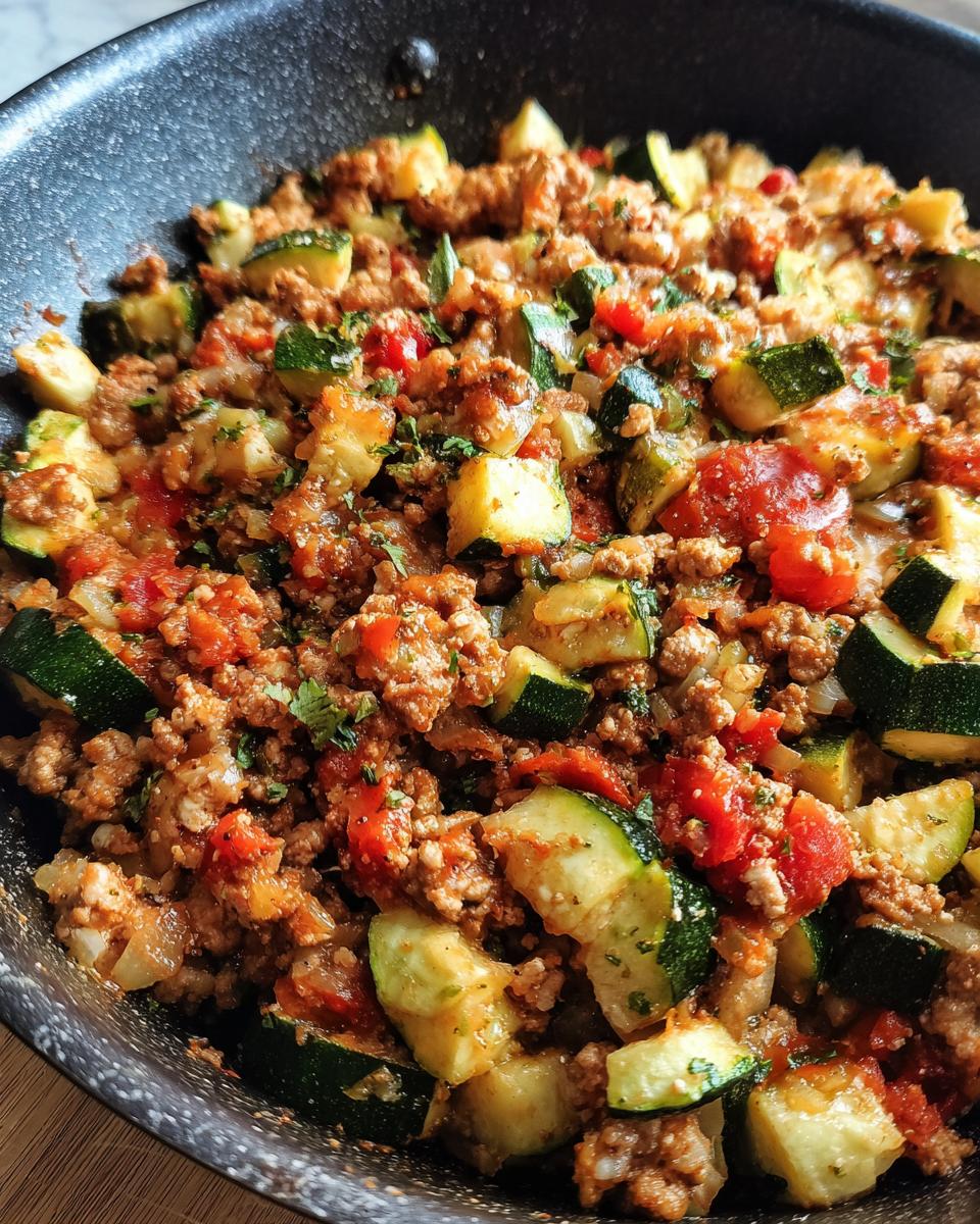 Ground Turkey and Zucchini Skillet - detail 4