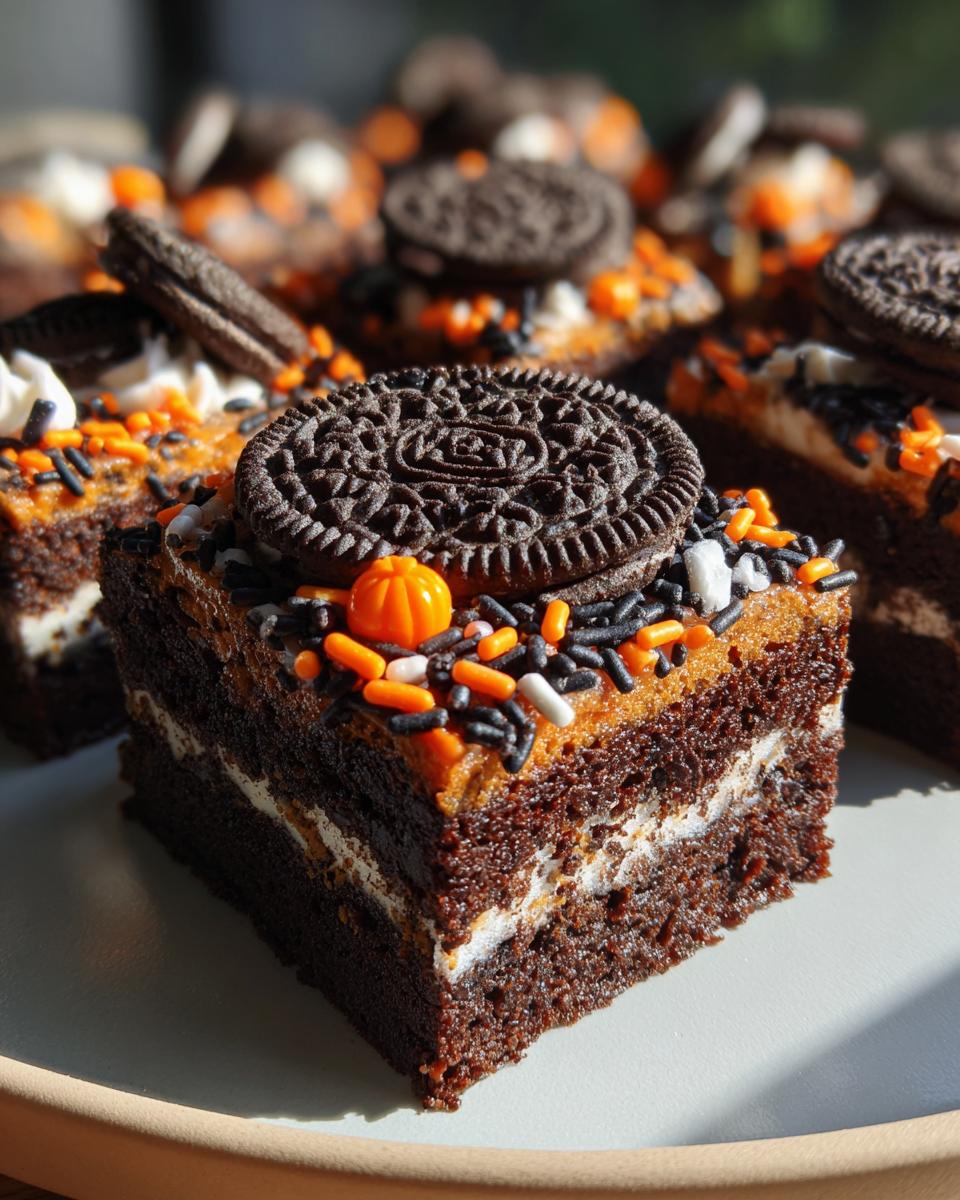 Halloween Oreo Brownies Recipe - detail 1