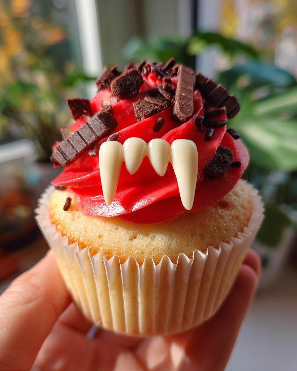 Halloween Vampire Bite Cupcakes - detail 1