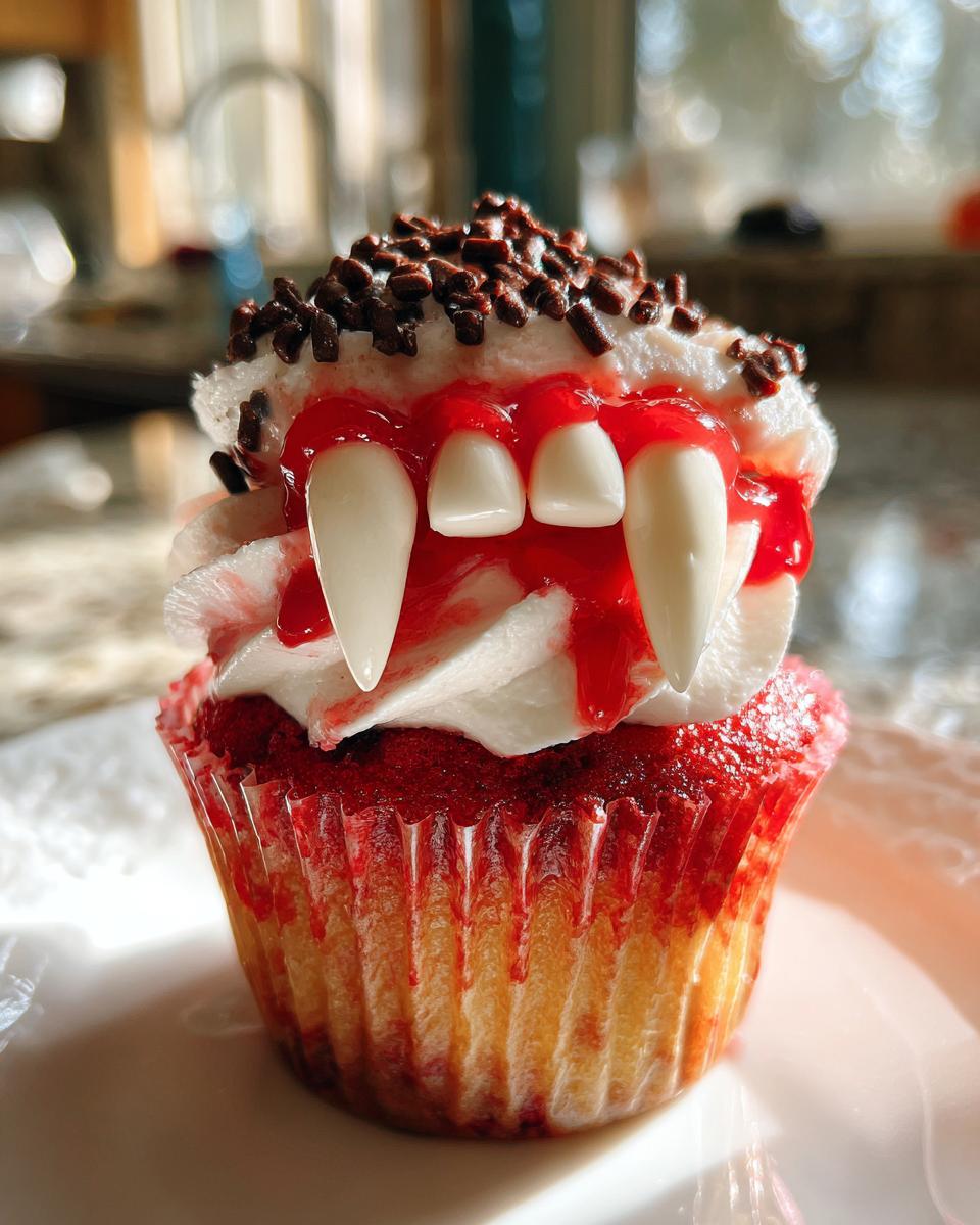 Halloween Vampire Bite Cupcakes - detail 3