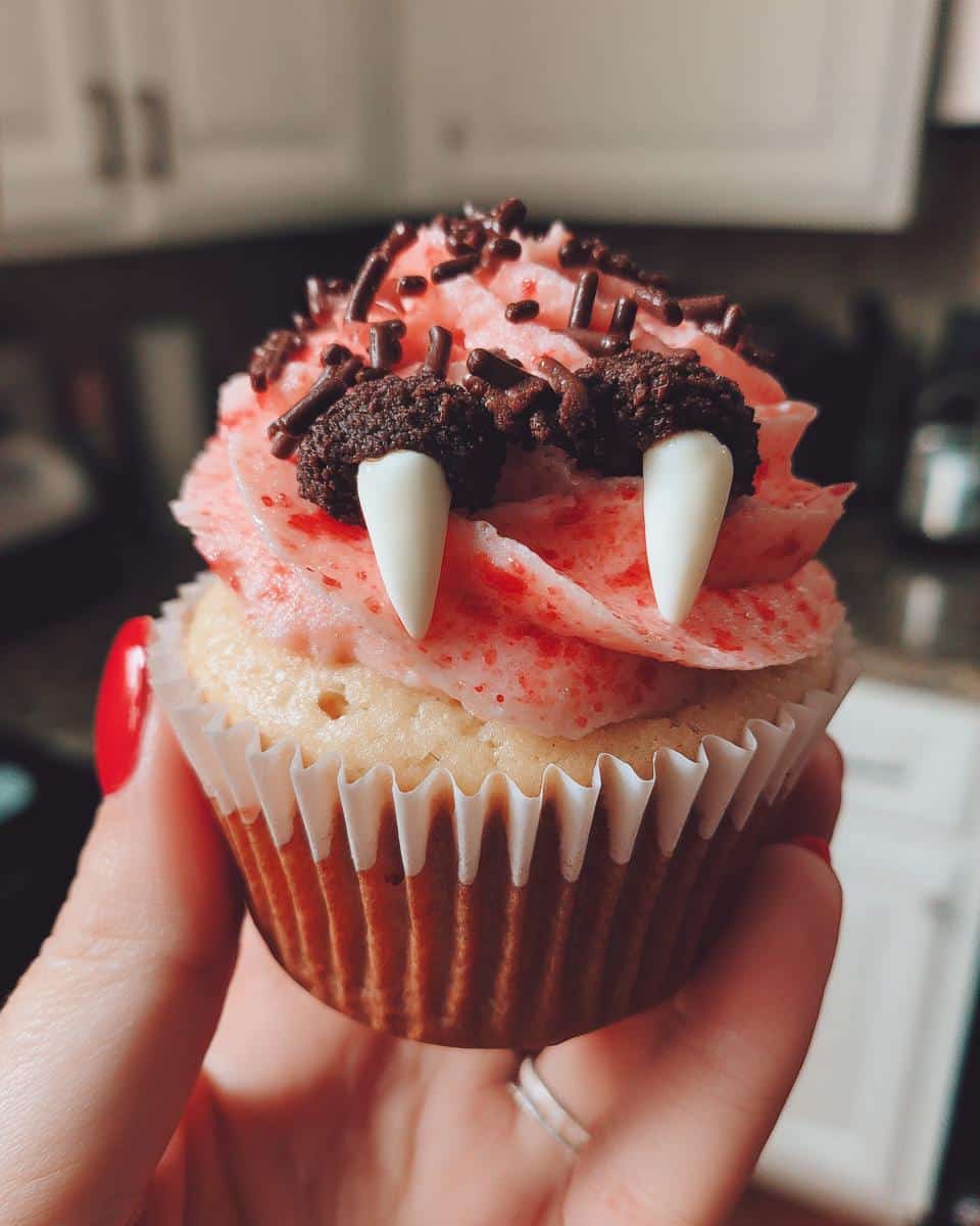 Halloween Vampire Bite Cupcakes - detail 4