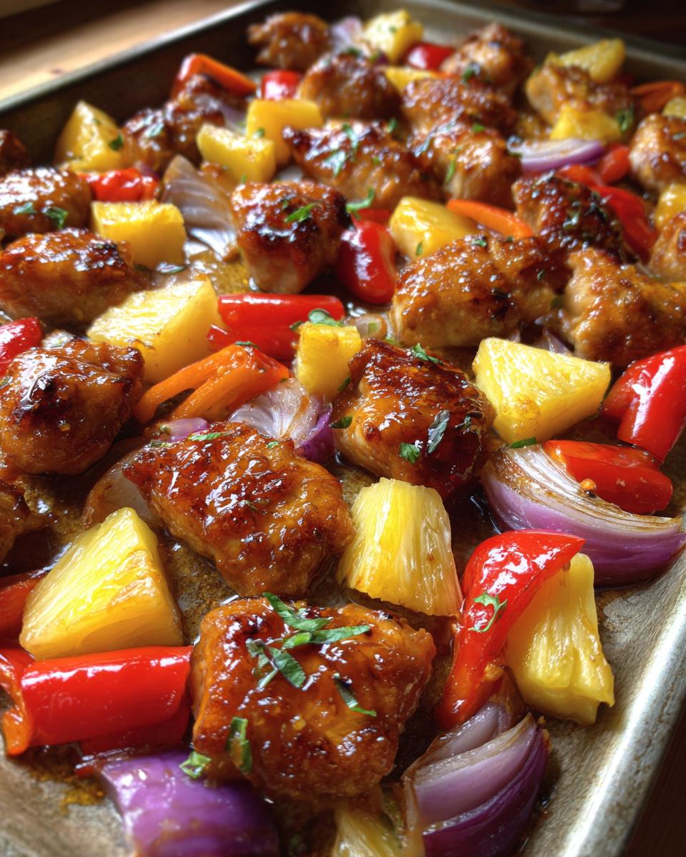 Hawaiian Chicken Sheet Pan - detail 1