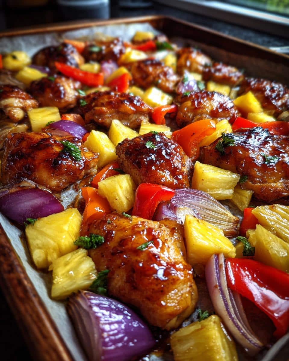 Hawaiian Chicken Sheet Pan - detail 2