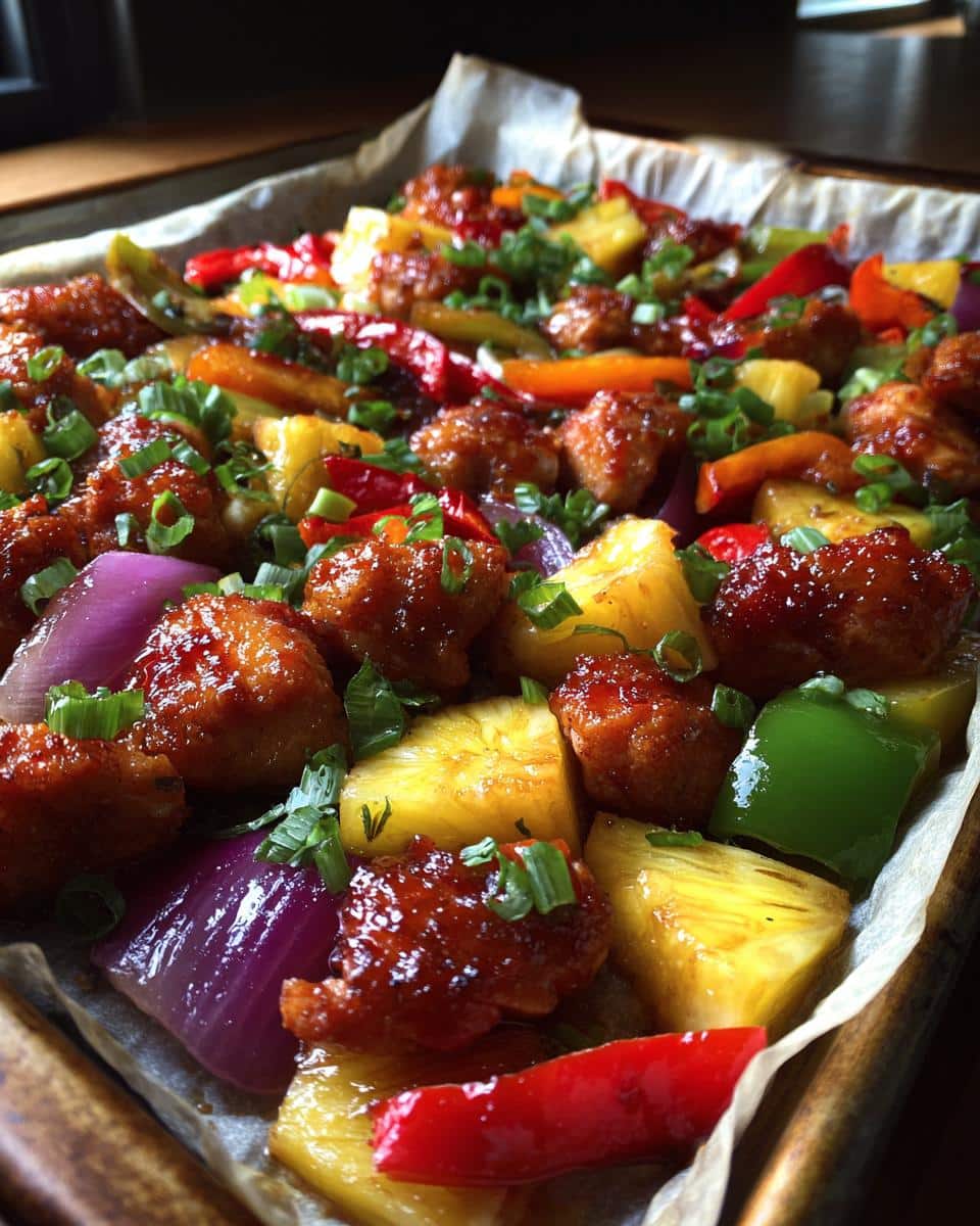 Hawaiian Chicken Sheet Pan - detail 3