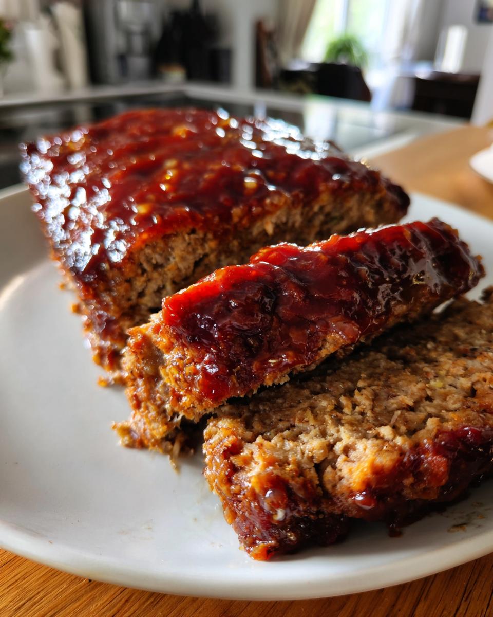 Meatloaf with Brown Sugar Glaze - detail 2