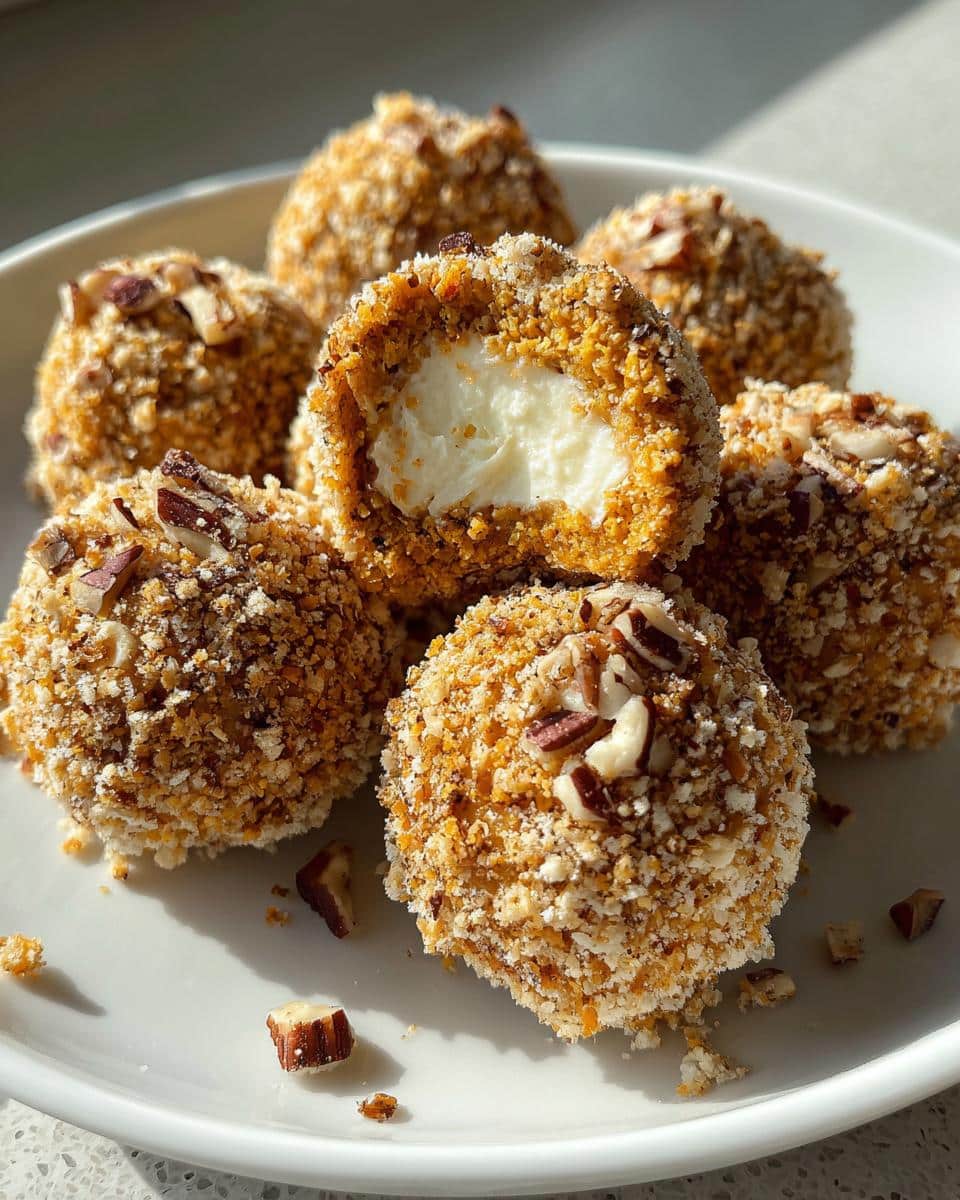 No Bake Pumpkin Cheesecake Balls - detail 3