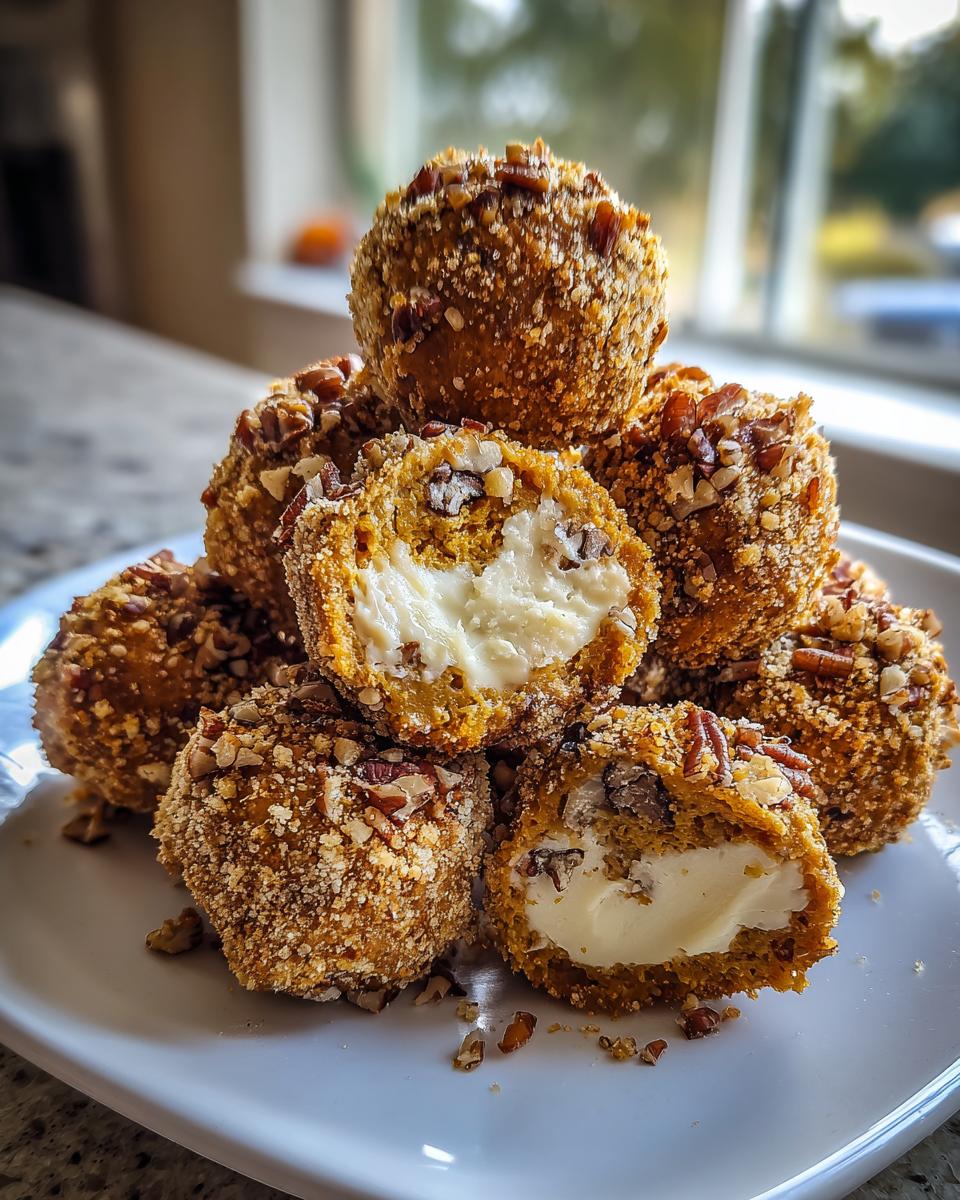 No Bake Pumpkin Cheesecake Balls - detail 4