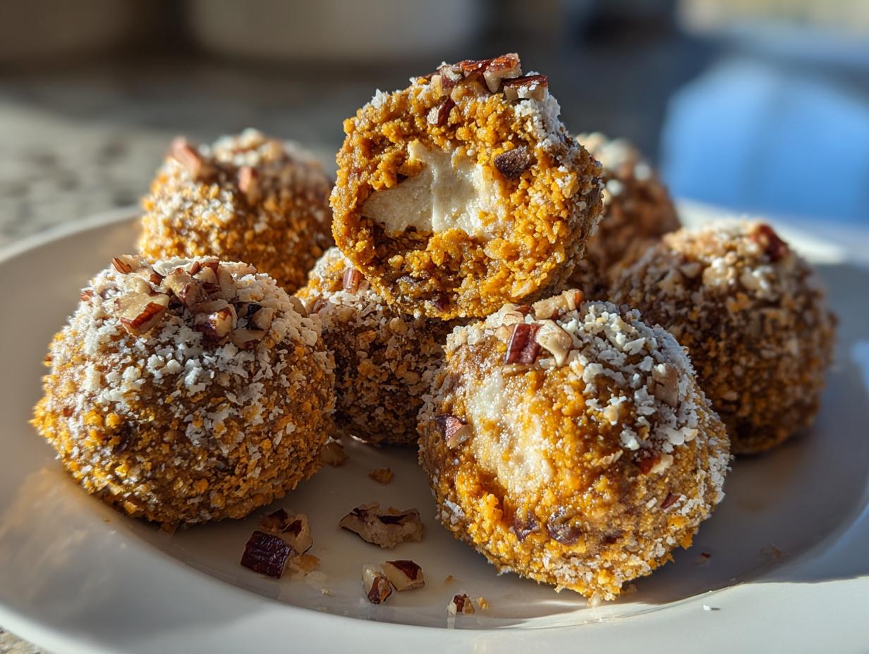 Devastatingly Easy: No Bake Pumpkin Cheesecake Balls