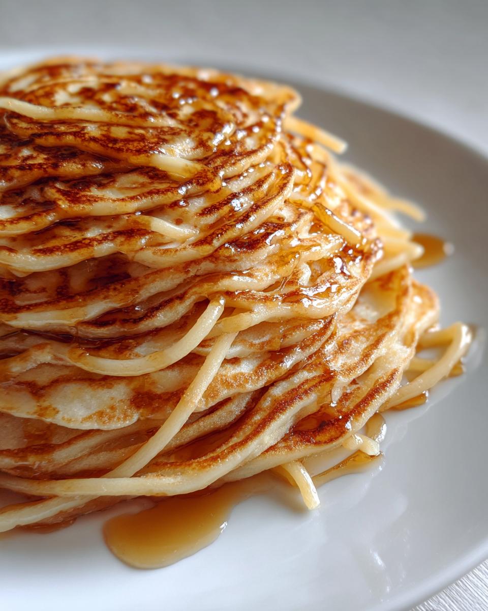 Pancake spaghetti - detail 1