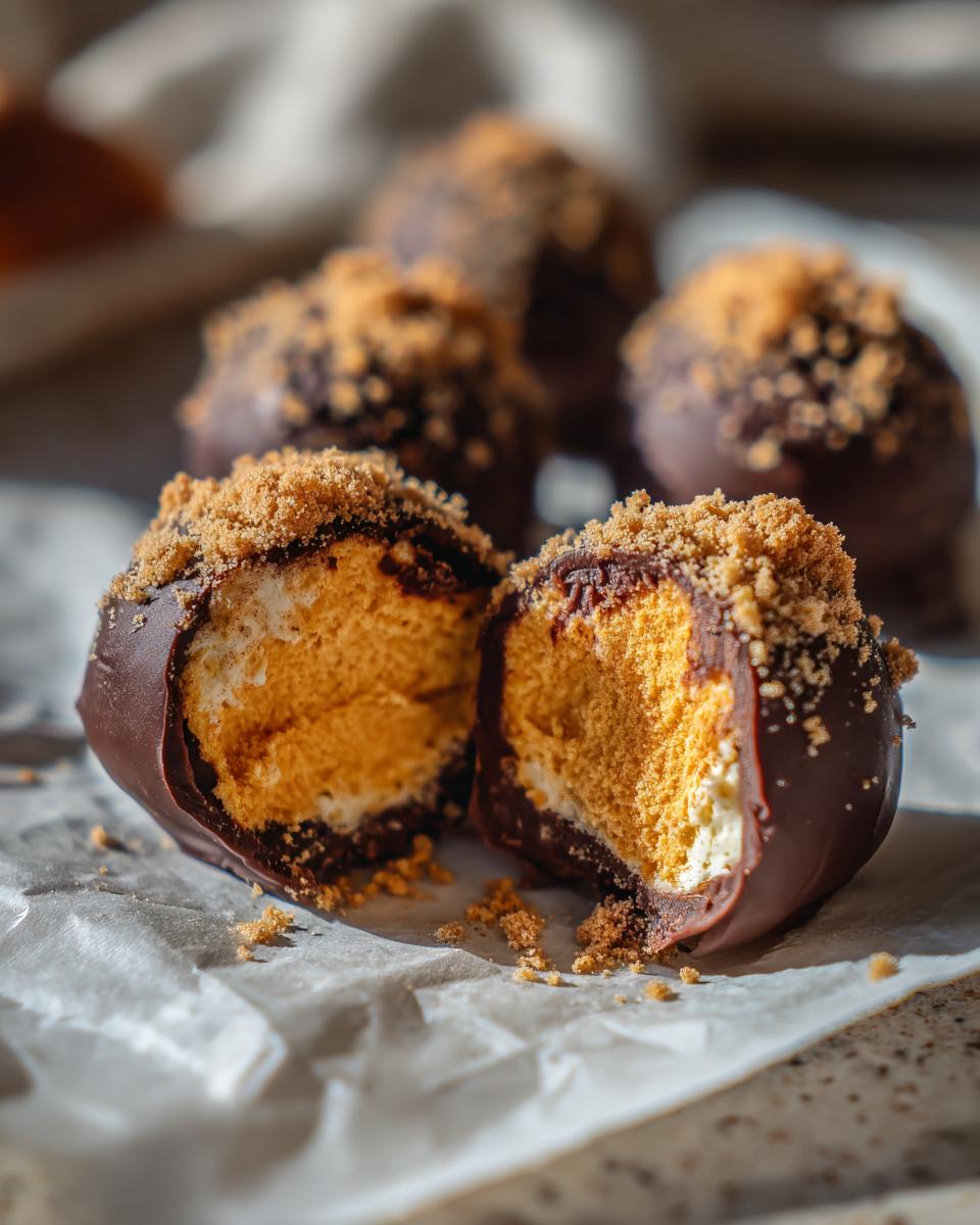 Pumpkin Cheesecake Truffles - detail 1