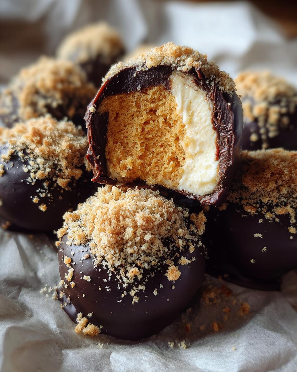 Pumpkin Cheesecake Truffles - detail 2