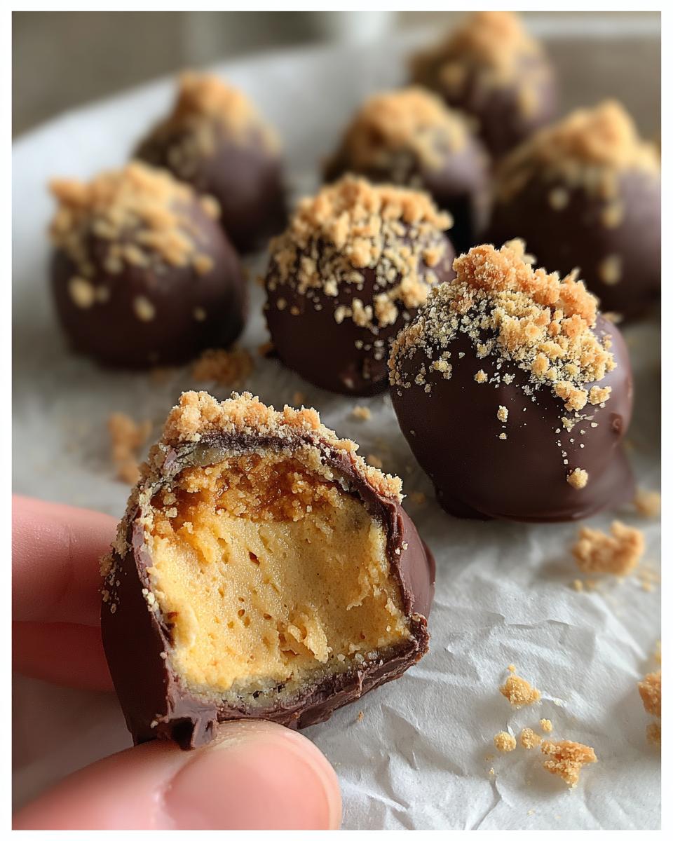 Pumpkin Cheesecake Truffles - detail 3