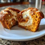 Pumpkin Cream Cheese Swirl Muffins