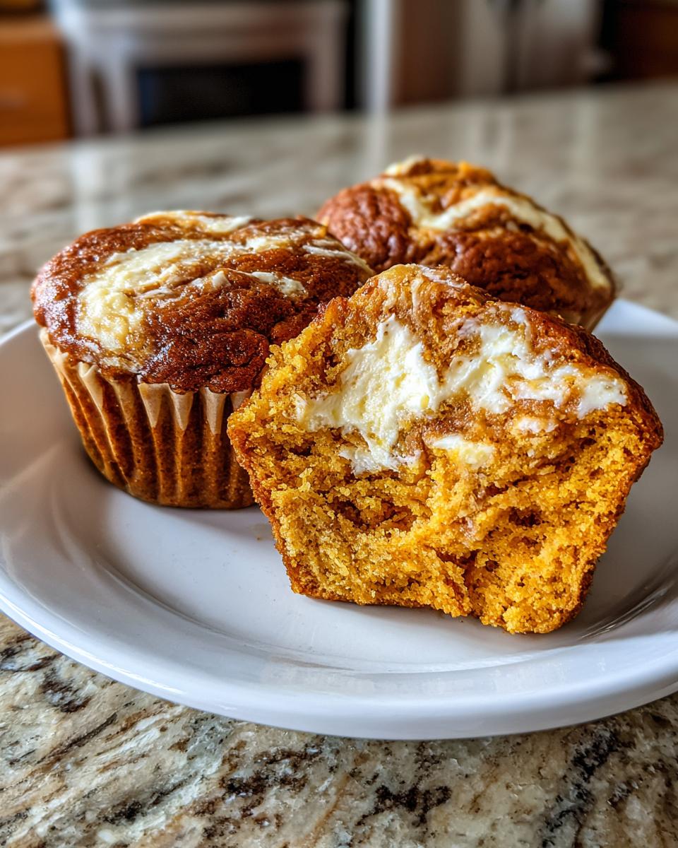 Pumpkin Cream Cheese Swirl Muffins - detail 2