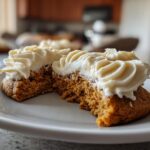 Pumpkin Sugar Cookies with Cream Cheese Frosting