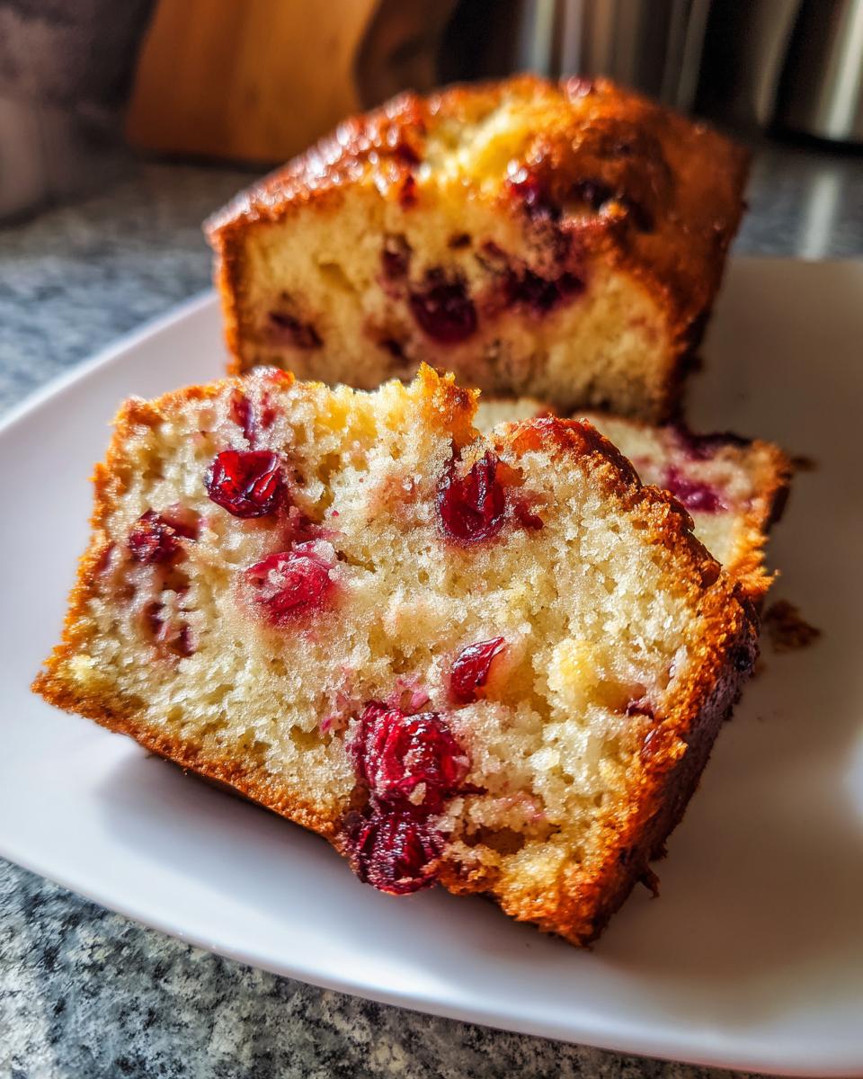 Pumpkin cranberry bread - detail 2