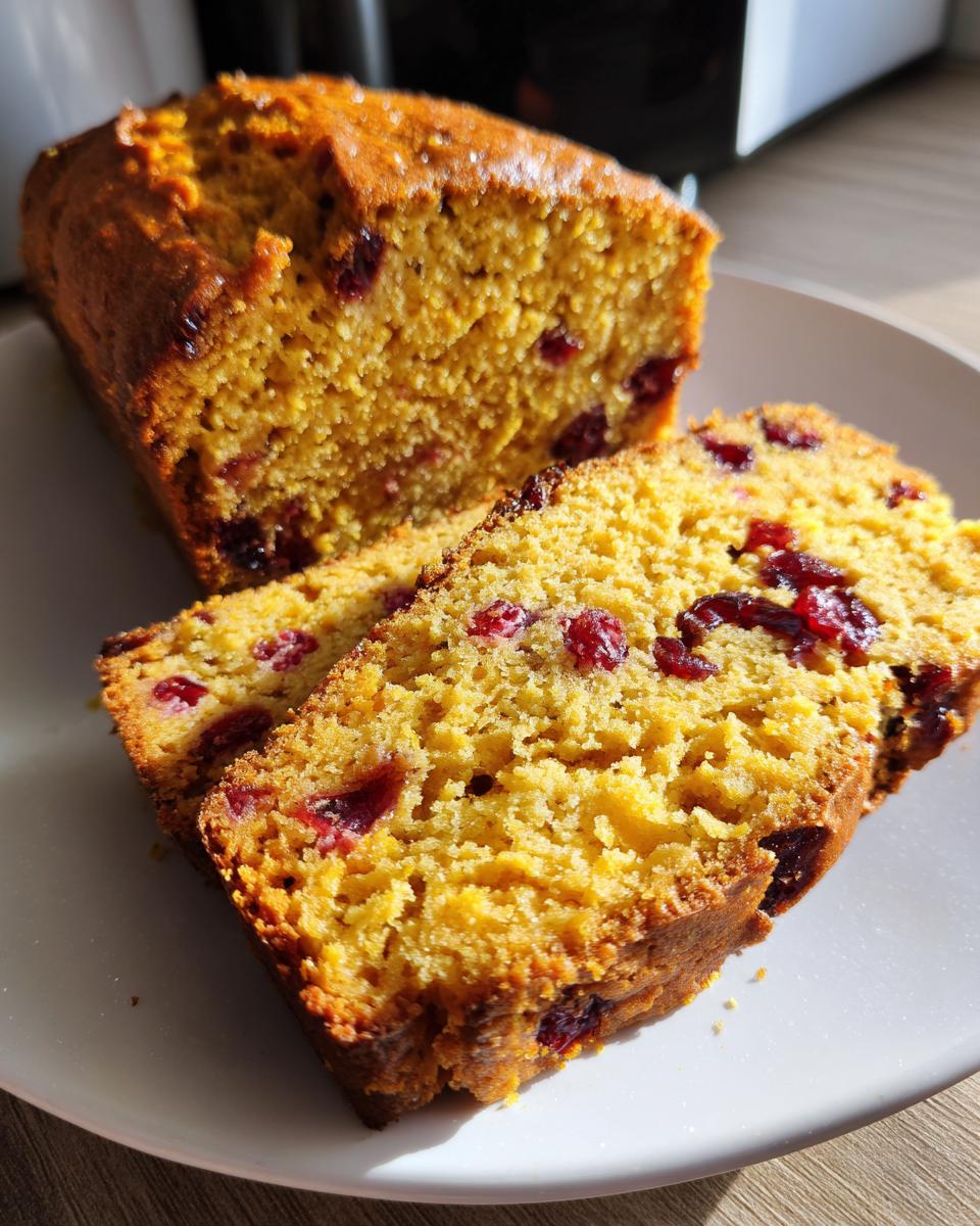 Pumpkin cranberry bread - detail 3