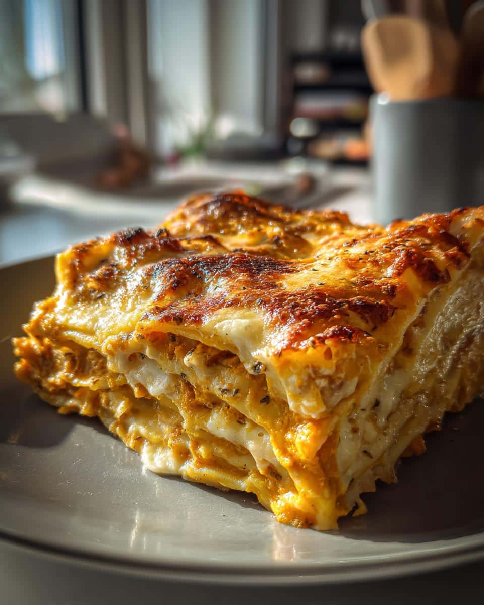 Pumpkin lasagna - detail 1