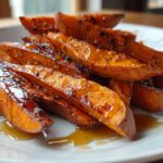 Roasted Sweet Potatoes with Cinnamon & Honey