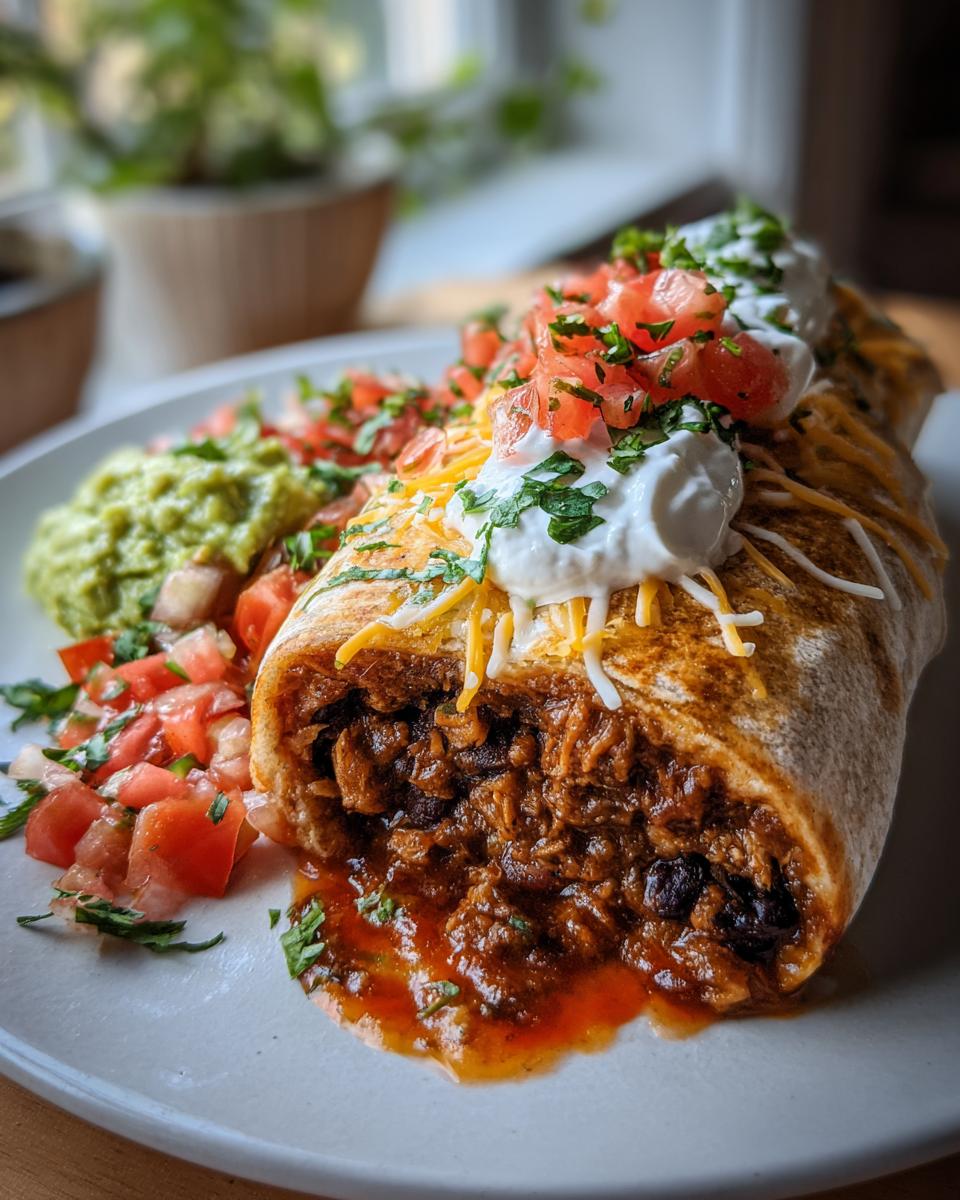 Slow Cooker Black Bean Burritos Recipe - detail 1