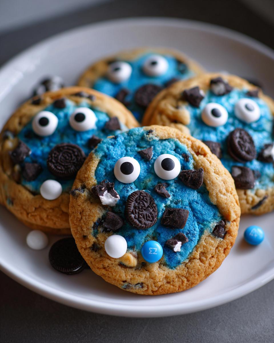 Soft & Chewy Cookie Monster Cookies - detail 1